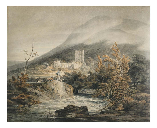 Lanthony Abbey, Monmouthshire, 1792 by John Mallord William Turner RA