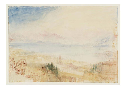 Lausanne, 1841-42 by John Mallord William Turner RA, 12x8"(A4) Poster