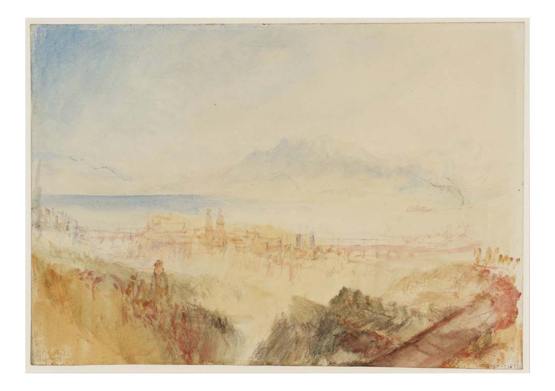 Lausanne, 1841_1 by John Mallord William Turner RA, 12x8"(A4) Poster