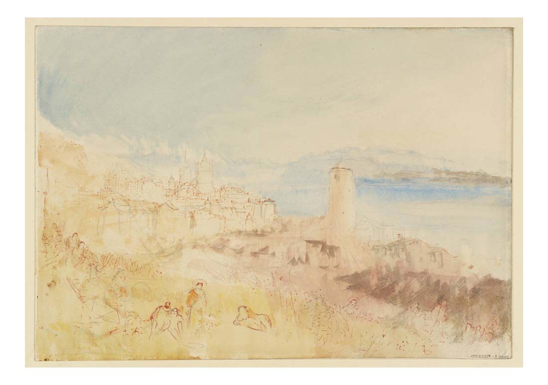 Lausanne, 1841 by John Mallord William Turner RA, 12x8"(A4) Poster