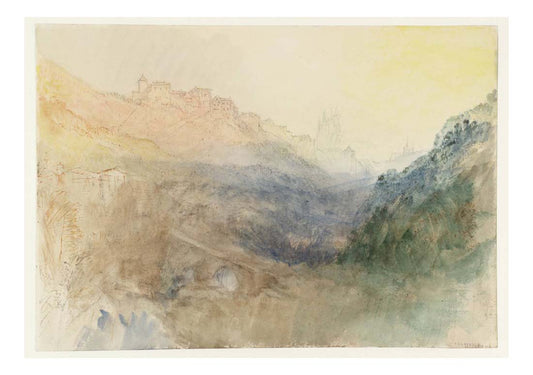 Lausanne, from the West, 1841 02 by John Mallord William Turner RA, 12x8"(A4) Poster