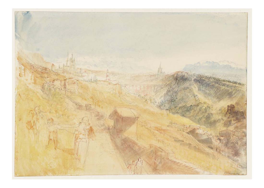 Lausanne, from the West, 1841 03 by John Mallord William Turner RA