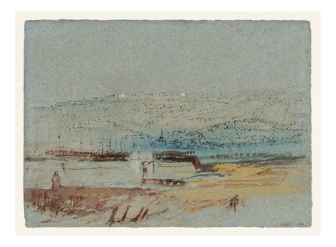 Le Havre, Porte Royale, 1832 by John Mallord William Turner RA, 12x8"(A4) Poster