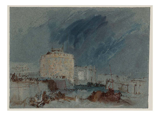 Le Havre, Tour de Francois Ier, 1832 01 by John Mallord William Turner RA, 12x8"(A4) Poster