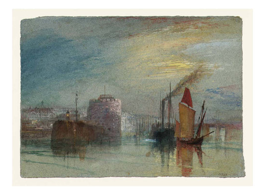 Le Havre, Tour de Francois Ier, 1832 02 by John Mallord William Turner RA, 12x8"(A4) Poster