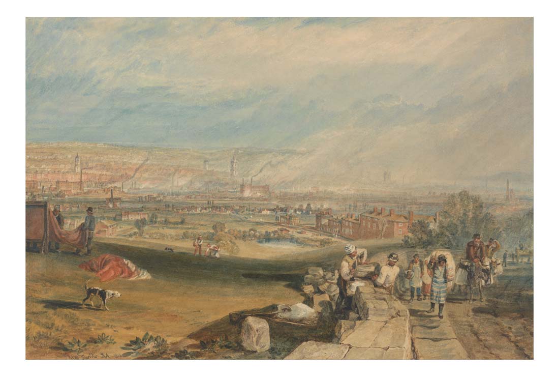 Leeds, 1816 by John Mallord William Turner RA, 12x8"(A4) Poster