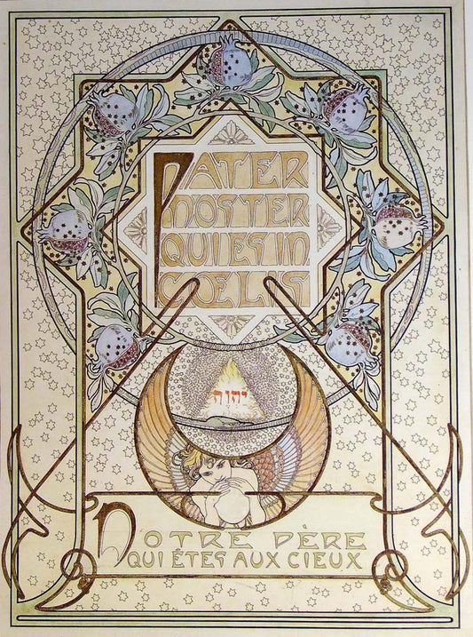 Lepater15 vintage artwork by Alphonse Mucha, 16x12" (A3 size) poster print