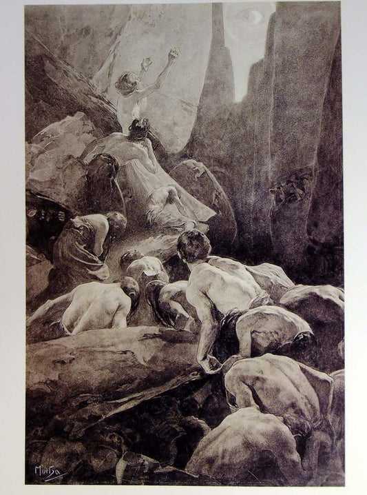 Lepater16 vintage artwork by Alphonse Mucha, 16x12" (A3 size) poster print
