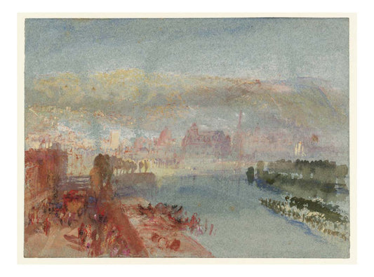 Liege from the Pont des Arches, 1839 by John Mallord William Turner RA, 12x8"(A4) Poster