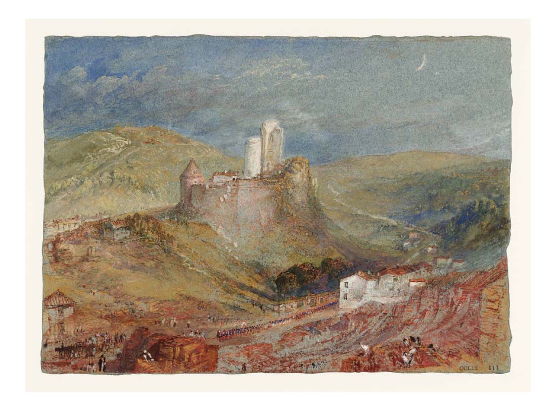 Lillebonne, The Chateau from above the Roman Amphitheatre, 1832 by John Mallord William Turner RA