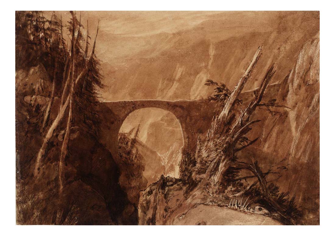 Little Devil's Bridge, 1806-07 by John Mallord William Turner RA, 12x8"(A4) Poster