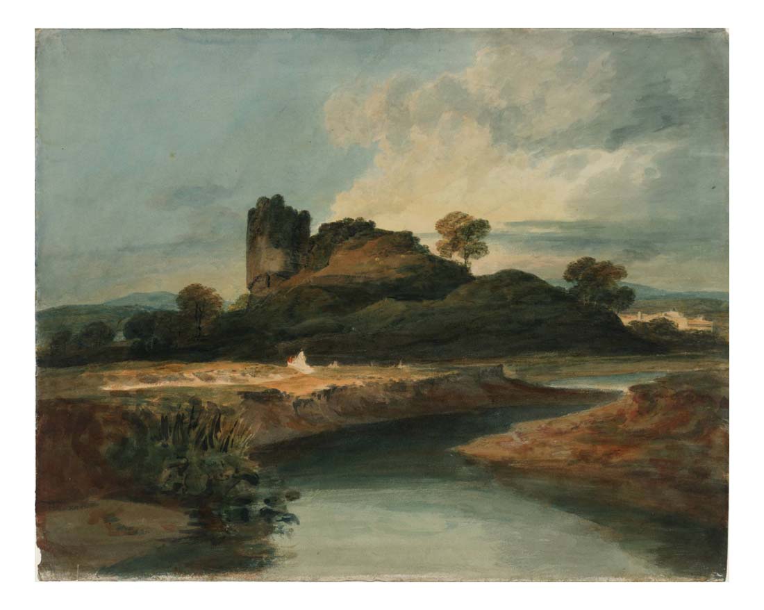 Llandovery Castle, beside the Tywi, 1798-99 by John Mallord William Turner RA