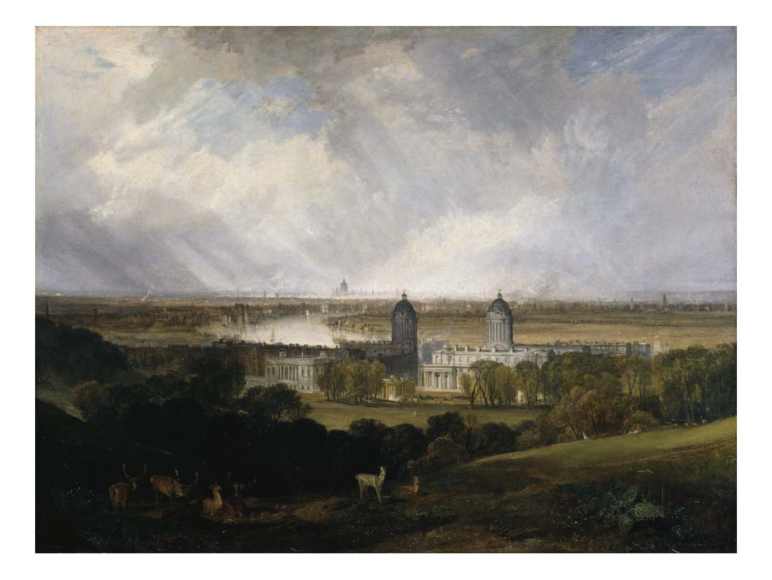 London from Greenwich Park, 1809 by John Mallord William Turner RA, 12x8"(A4) Poster
