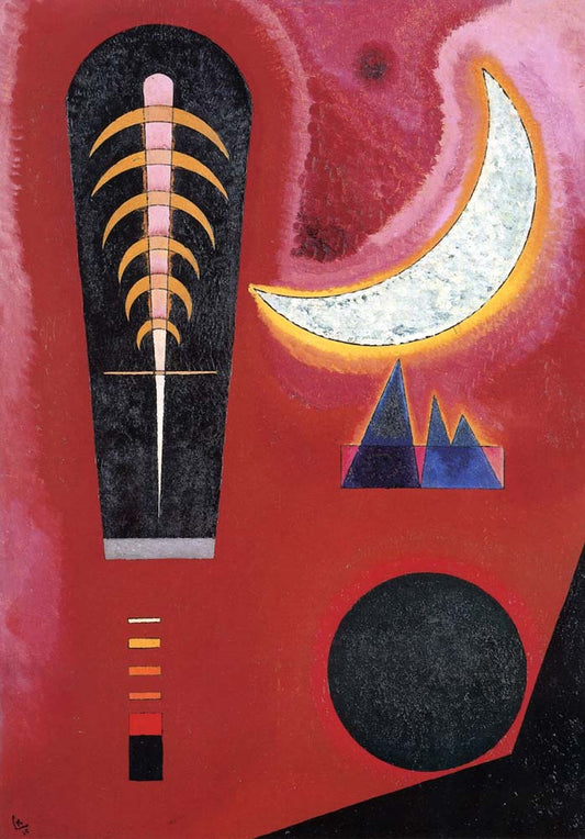 Loose in Red - Wassily Kandinsky -1925 by Wassily Kandinsky, 16x12"(A3) Poster Print