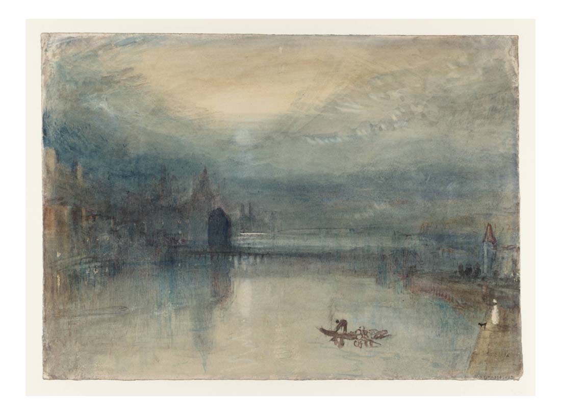 Lucerne by Moonlight, 1842-43 by John Mallord William Turner RA