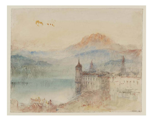 Lucerne with Pilatus beyond, 1841-44 by John Mallord William Turner RA