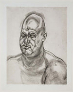 Lucian Freud - Large Head, vintage art, modern poster print