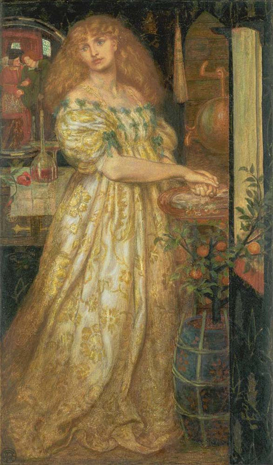 Lucrezia Borgia, 1861 by Dante Gabriel Rossetti, pre-Raphaelite artist, 16x12" (A3) Poster