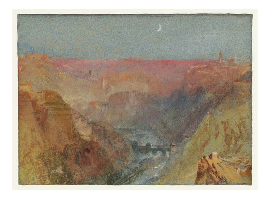 Luxembourg from the Alzette Valley to the North, 1839 by John Mallord William Turner RA