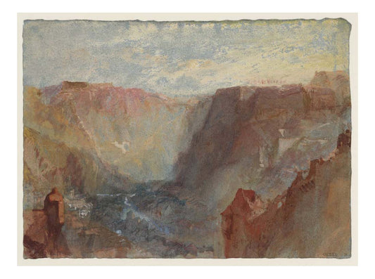Luxembourg from the North, 1839 by John Mallord William Turner RA, 12x8"(A4) Poster