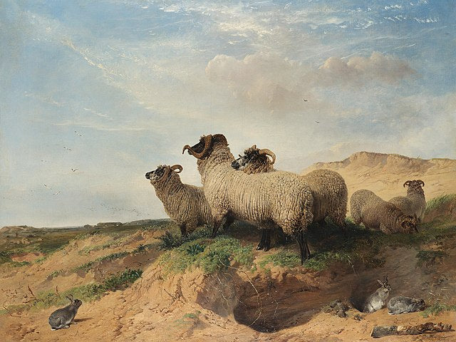 Lytham Sandhills by Richard Ansdell (1853), 23x16