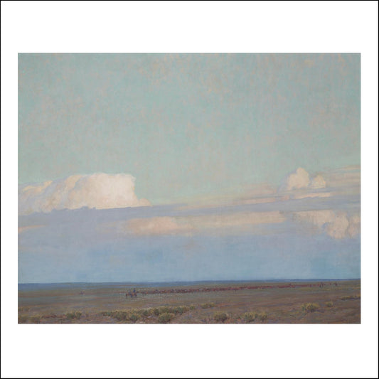 THE PRAIRIE Classic Vintage Landscape by Maynard Dixon, Classic American Western Art, 16x12" (A3) Poster Print