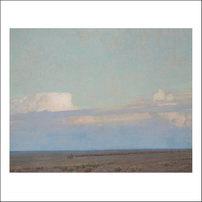 THE PRAIRIE Classic Vintage Landscape by Maynard Dixon, Classic American Western Art, 16x12