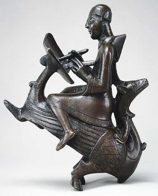 :Monk-Scribe Astride a Wyvern mid-12th century-16x12"(A3) Poster