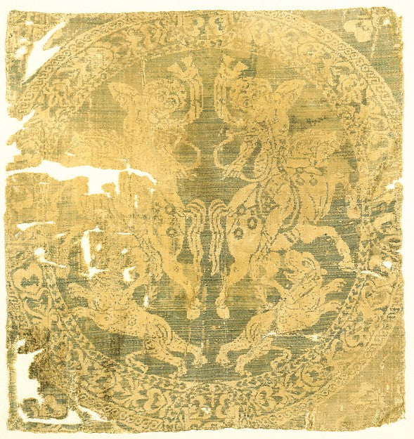 :Roundel with Amazons and a Cross 7th–9th century -16x12"(A3) Poster