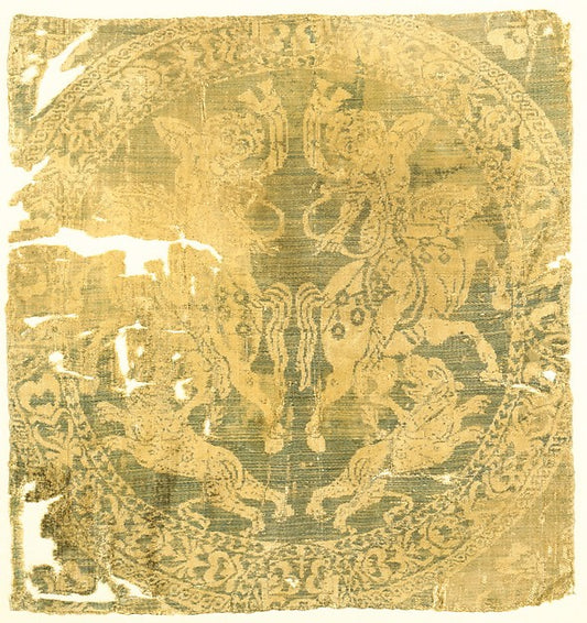 :Roundel with Amazons and a Cross 7th–9th century -16x12"(A3) Poster