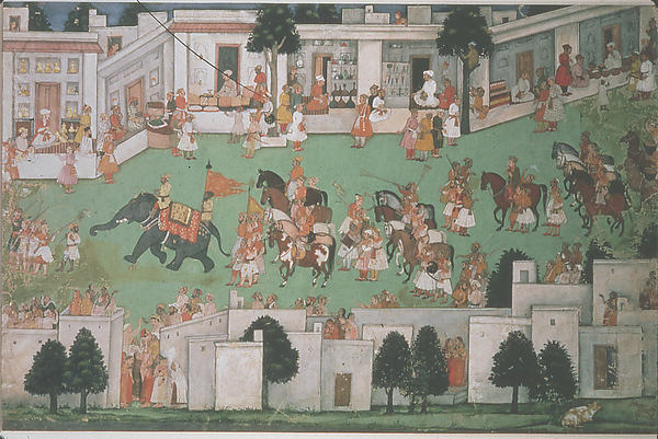 The Imminent Arrival of the Groom: Folio from a Ramayana Serie,16x12"(A3)Poster