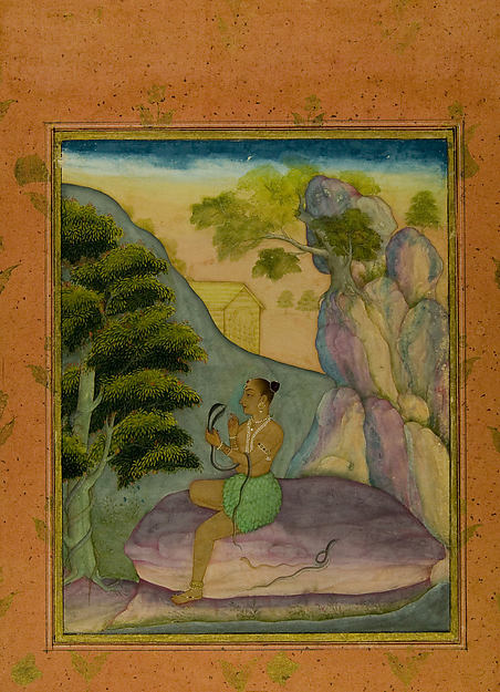 Asavari Ragini: Folio from a Ragamala Series c1694-Ruknuddin,16x12"(A3)Poster