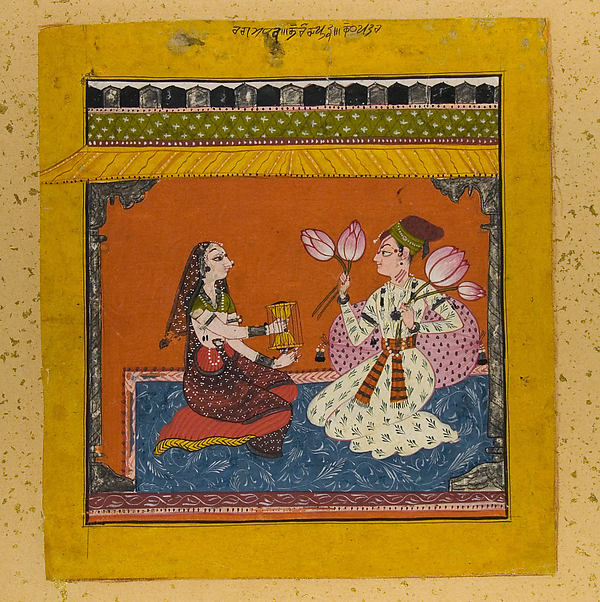 Raga Madhava: Folio from a Ragamala Series c1720-Bahu Masters,16x12"(A3)Poster