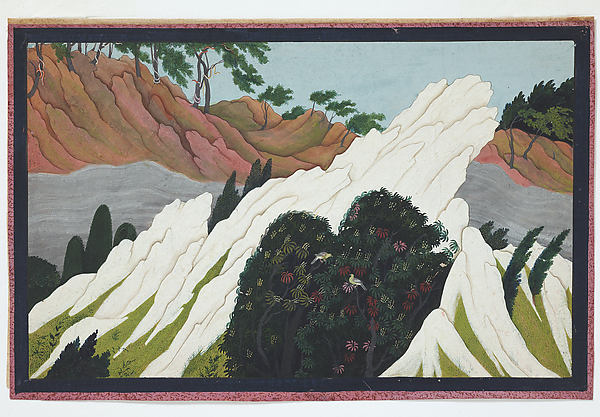 South Wind Cools in the Himalayas: Folio from the Second Guler,16x12"(A3)Poster