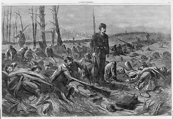 Army of the Potomac – Sleeping on Their Arms  May 28, 1864-,  Poster Print