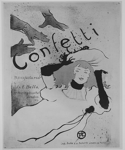 Confetti 1894-Henri de Toulouse-Lautrec,16x12"(A3) Poster
