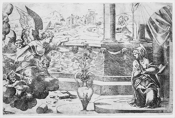 The Annunciation c1544-Jean Cousin the Elder  c1490–c1560 Pari, Poster Print
