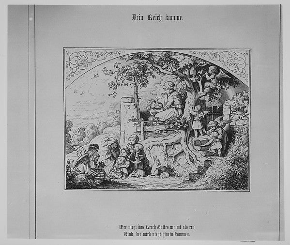 Vater Unser in Bildern c1856-Adrian Ludwig Richter,  Poster Print Wall Art