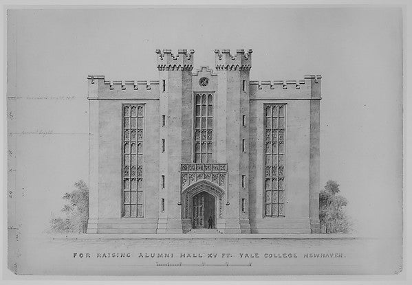 Proposal for Raising by 15 feet  Alumni Hall  Yale College  Ne,  Poster Print Wall Art