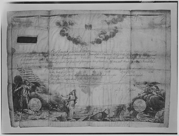 Certificate of Membership in the Society of Cincinnati before ,  Poster Print Wall Art