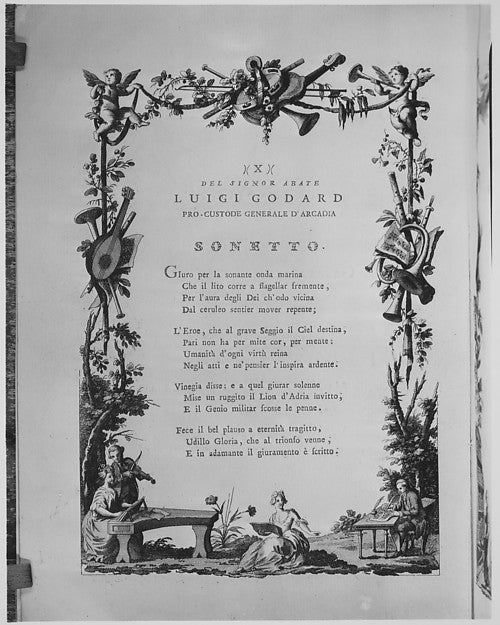 Poesie per l'ingresso solenne di sua eccellenza il signor Gio - ,  Poster Print Wall Art