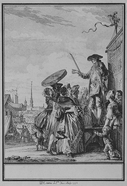 Jean Michel Moreau the Younger:La Foire de Gonesse from Choi-16x12"(A3) Poster