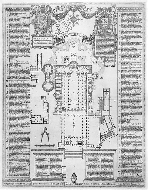 Basilica di S. Pietro in Vaticano  1620–84-Martino Ferrabosco,  Poster Print Wall Art