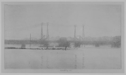 Railroad Bridge  Connecticut 1924–46-Kerr Eby,16x12"(A3) Poster