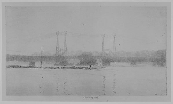 Railroad Bridge  Connecticut 1924–46-Kerr Eby,16x12
