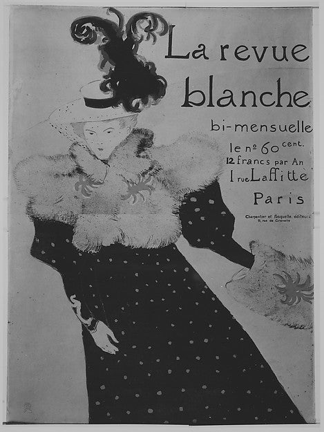 La Revue Blanche 1895-Henri de Toulouse-Lautrec,16x12"(A3) Poster