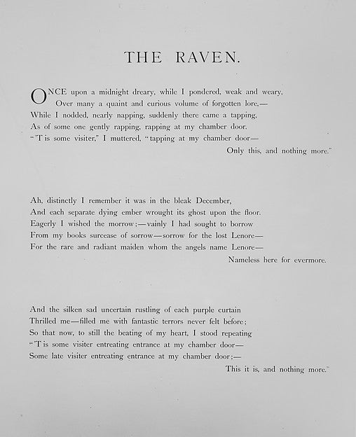 The Raven 1884-Gustave Doré,16x12"(A3)Poster