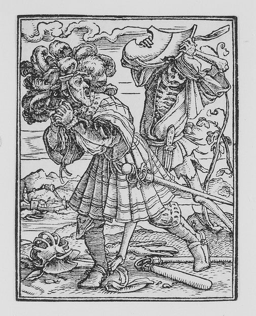 The Count  from The Dance of Death c1526,published 1538-Desig,  Poster Print Wall Art