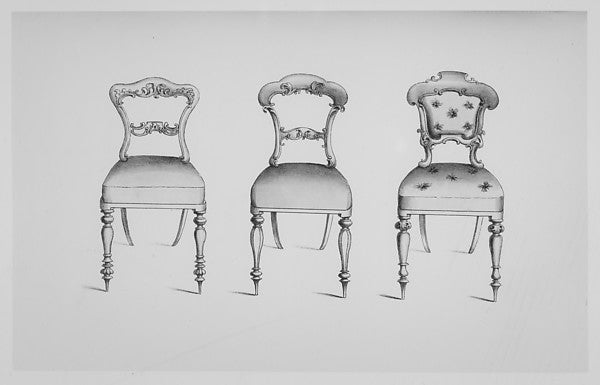 Specimens of Furniture in the Elizabethan & Louis Quatorze Sty, Poster Print
