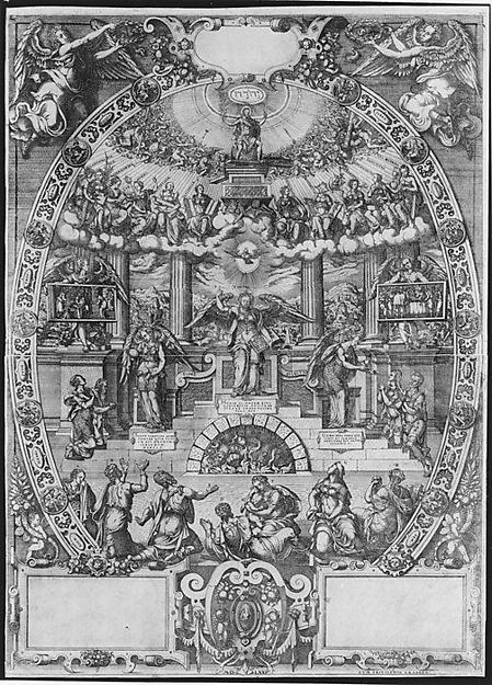 Triumph of Christian Faith 16th cent-Jost Amman,  Poster Print Wall Art